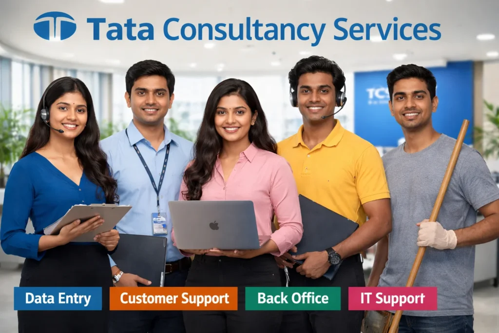 Tata Consultancy Services (TCS) Jobs 2026: Opportunities for Data Entry Operator, Peon & many more for 10th & 12th Pass Candidates Tata Consultancy Services (TCS) Jobs 2026: Opportunities for Data Entry Operator, Peon & many more for 10th & 12th Pass Candidates